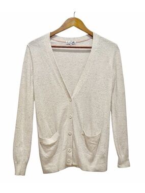 Talula Sweater Cardigan Cashmere Angora Rabbit Hair Cream Size XS Button Front
